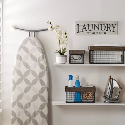 Design Imports Set Of 6 Antique Silver Finish Farm House Baskets - Image 6