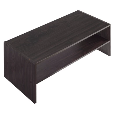 Whitmor 24" Stackable Wide 2 Shelf Storage Organizer Brown