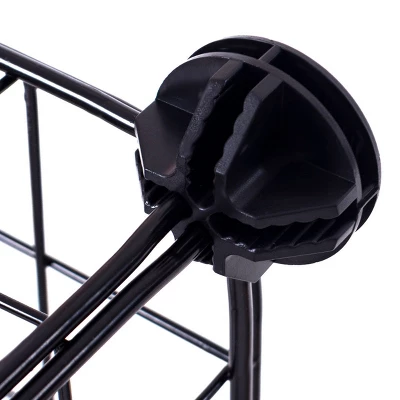 Costway 6 Cube Grid Wire Organizer Wardrobe Shelves Bookcase DIY - Image 4