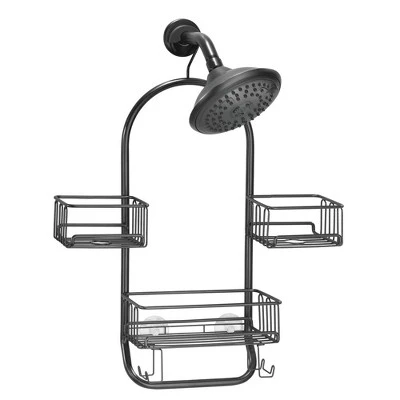 MDesign Metal Large Bath Tub & Shower Caddy, Hanging Storage Organizer - Image 9