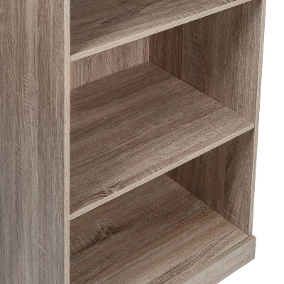 Honey-Can-Do 2 Shelf Stackable Open Cabinet Oak - Image 2