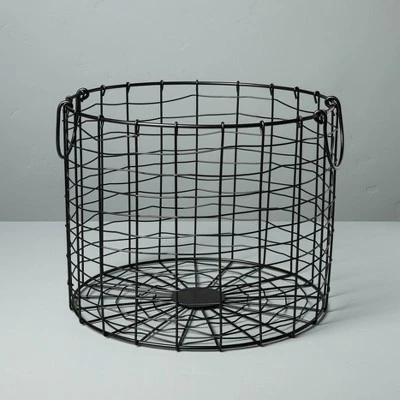 Round Wire Storage Basket With Handles Black - Hearth & Hand⢠With Magnolia - Image 6