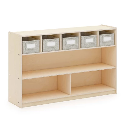 Guidecraft EdQ Shelves And 5 Bin Storage Unit - 30" - Image 4