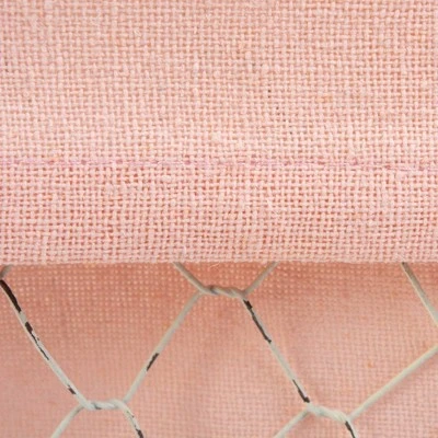 Design Imports Set Of 3 Antique Chicken Wire Blush Liner Baskets White - Image 2