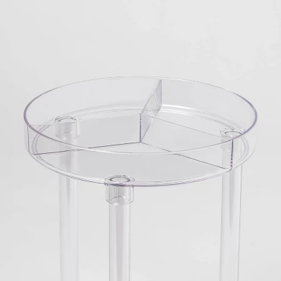 Spinning Turntable Makeup Organizer Clear - Brightroom™ - Image 3