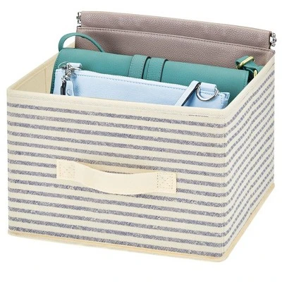 MDesign Soft Fabric Closet Storage Organizer Cube Bin, 10 Pack - Image 7