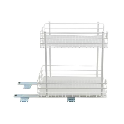 Household Essentials 15" 2-Tier Pantry Organizer White - Image 3