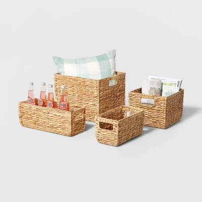 Woven Water Hyacinth Milk Crate - Brightroom™ - Image 3