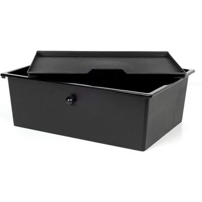 J&V TEXTILES Metal Frame Underbed Storage With Lids, Requires At Least 8”H Clearance From Floor To Bed Frame, Black, 2-Drawer - Image 4