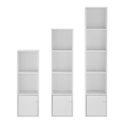 59" Set Of 3 Slim Cube Shelf Unit Towers - Danya B. - Image 13