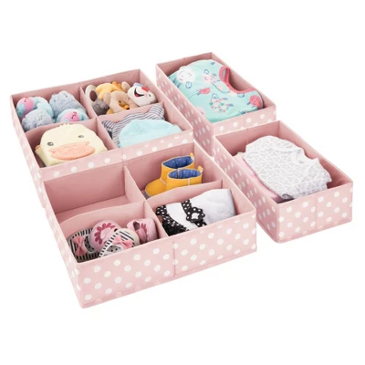 MDesign Kids Fabric Dresser Drawer And Closet Storage Organizer, Set Of 4 - Image 7