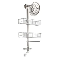 Forma Shower Caddy Station - IDESIGN Vertical Brushed - IDESIGN