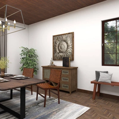 Vintage Reflections Rustic Wood-Style MDF And Synthetic Leather Book Box Set 3ct - Olivia & May - Image 9