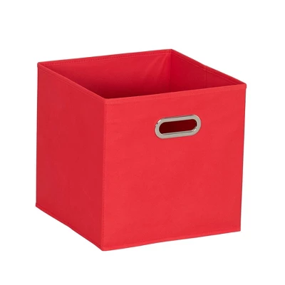 Household Essentials 11" Set Of 6 Storage Bins Regal Red - Image 2
