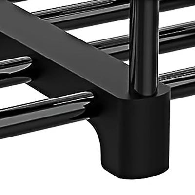 WOWLIVE 9-Tier Large Stackable Metal Shoe Rack Shelf Storage Tower Unit Cabinet Organizer For Closets, Fits 50 To 55 Pairs, Black - Image 3