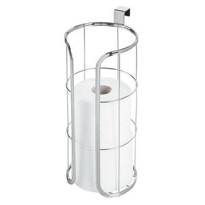 MDesign Metal Over The Tank Toilet Tissue Paper Roll Holder - Image 5