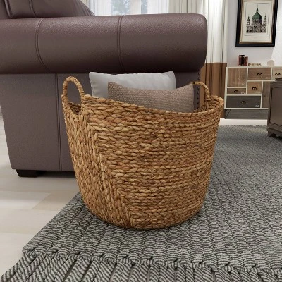 19" X 20" X 18" Brown Sea Grass Contemporary Storage Basket - Olivia & May - Image 18