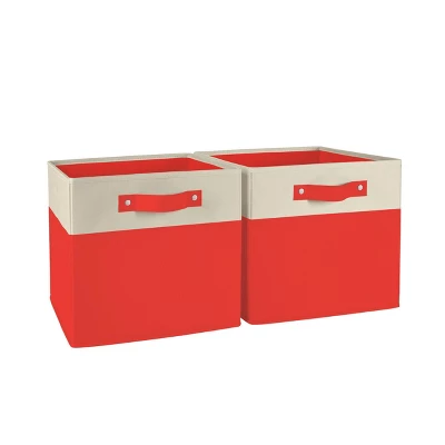 2pc Kids' 10.5" Two-Toned Folding Storage Bin Set - RiverRidge Home - Image 13