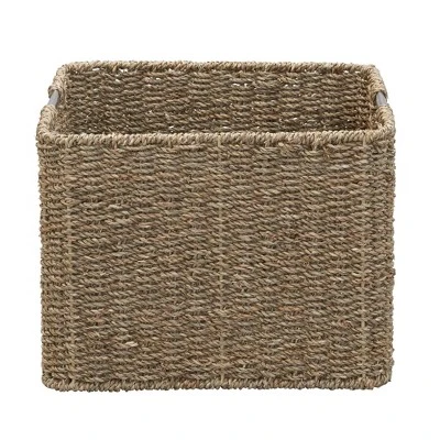 Household Essentials Square Wicker Basket Seagrass - Image 2