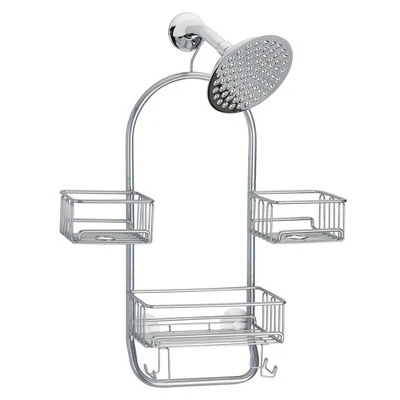 MDesign Metal Large Bath Tub & Shower Caddy, Hanging Storage Organizer - Image 6