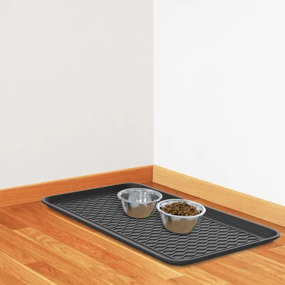 All Weather Boot Tray β Set Of 2 Large Water-Resistant Plastic Utility Shoe Mat For Indoor And Outdoor Use In All Seasons By Stalwart (Black) - Image 6