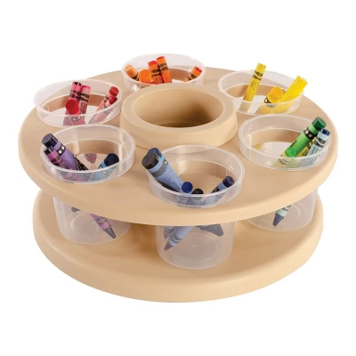 Kaplan Early Learning Spinning Tabletop Art Storage - Image 4