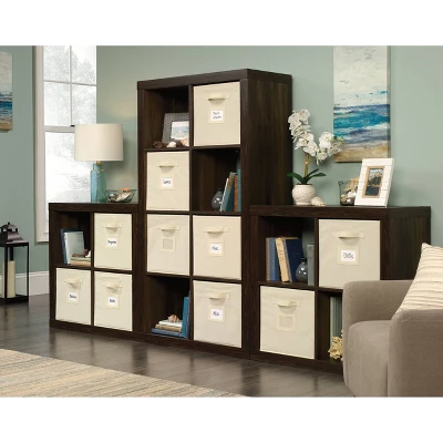 Stow Away 8 Cube Organizer Smoked Oak - Sauder - Image 4