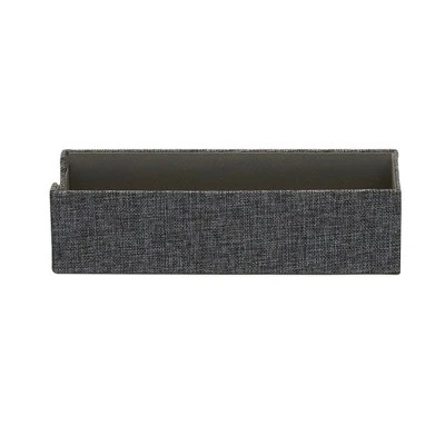 Household Essentials Set Of 2 Narrow Drawer Trays Graphite Linen - Image 7