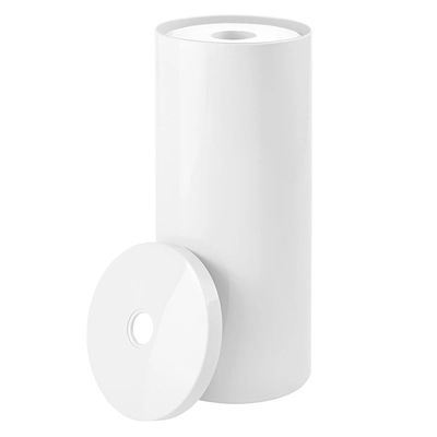 MDesign Toilet Tissue Roll Holder Canister Stand, Stores 3 Rolls, 2 Pack - Image 5