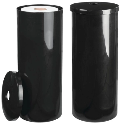 MDesign Toilet Tissue Roll Holder Canister Stand, Stores 3 Rolls, 2 Pack - Image 13