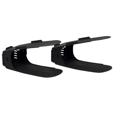 Home Basics Adjustable Plastic Shoe Space Saver, Black - Image 5