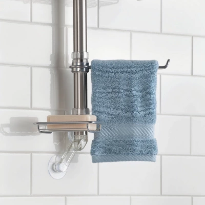 Forma Shower Caddy Station - IDESIGN Vertical Brushed - IDESIGN - Image 3