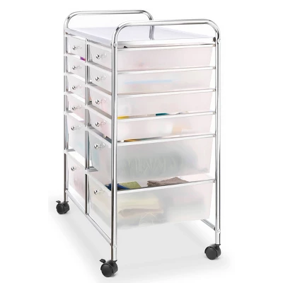Whitmor 12 Drawer Storage Cart White - Image 2