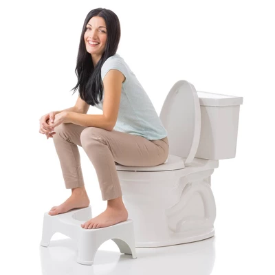 7" The Original Bathroom Toilet Stool White - Squatty Potty - Image 2