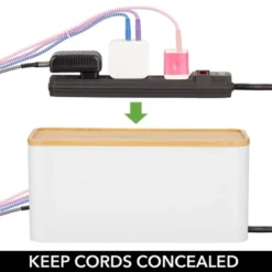 MDesign Cable Management Box - Organizer For Cords