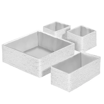 Sorbus Woven Paper Rope Baskets - 4 Piece Set - Image 9