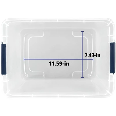 Home Logic 29qt 6pk Storage Bins Clear - Image 6