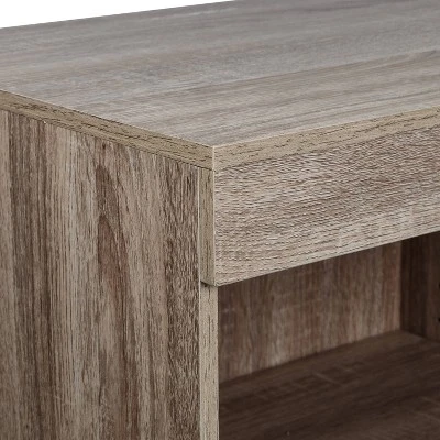 Honey-Can-Do 2 Shelf Stackable Open Cabinet Oak - Image 4