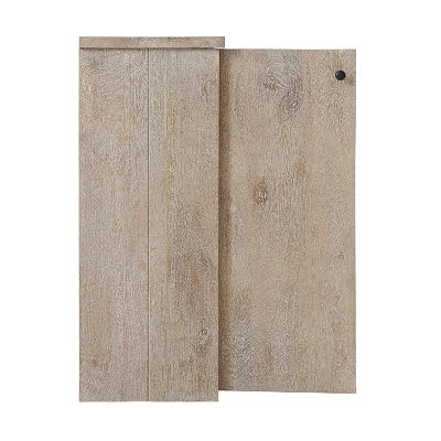 31" Castleton Mango Wood Shoe Cubbie Storage Cabinet Driftwood - Alaterre Furniture - Image 12