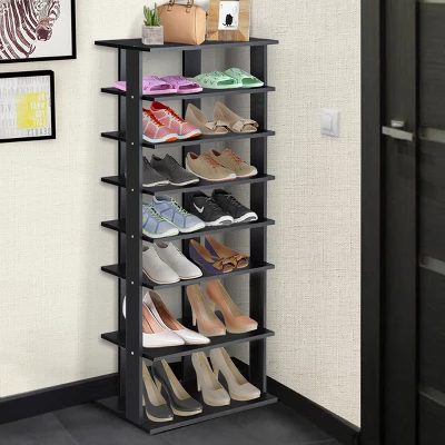 Patented 7-Tier Dual Shoe Rack Practical Free Standing Shelves Storage Shelves Concise - Image 2