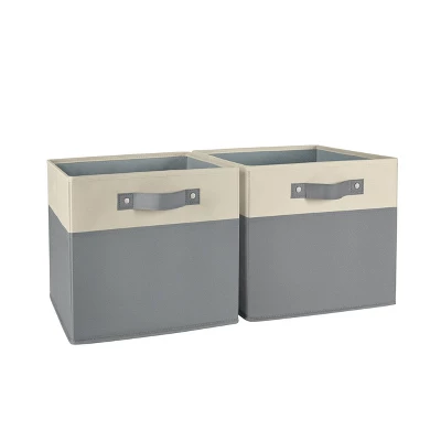 2pc Kids' 10.5" Two-Toned Folding Storage Bin Set - RiverRidge Home - Image 11