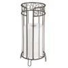 MDesign Decorative Metal Toilet Paper Storage Holder Stand, 3 Rolls
