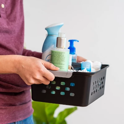 IRIS USA Plastic Storage Basket, Shelf Basket Organizer For Pantries - Image 2