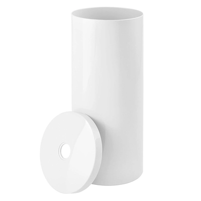 MDesign Toilet Tissue Roll Holder Canister Stand, Stores 3 Rolls, 2 Pack - Image 6