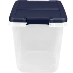 Home Logic 29qt 6pk Storage Bins Clear