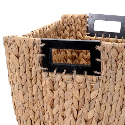 Hastings Home Rectangular Handmade Wicker Baskets - Natural, Set Of 2 - Image 5