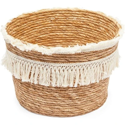 Okuna Outpost 2-Pack Boho Themed Style Woven Baskets For Storage, Home Decorative Organizer (2 Sizes) - Image 2