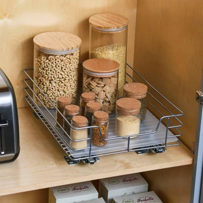 Household Essentials 12" Pantry Organizer Nickel