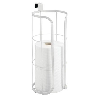MDesign Metal Over The Tank Toilet Tissue Paper Roll Holder - Image 9