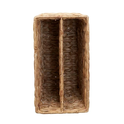 Household Essentials Side-by-Side Magazine Rack Hyacinth - Image 3